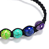 7 Chakra Healing Adjustable Rope Bracelet