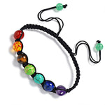 7 Chakra Healing Adjustable Rope Bracelet