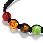 7 Chakra Healing Adjustable Rope Bracelet