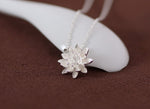 Lotus 925 Sterling Silver Pendant Necklace