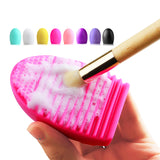 CLAVUZ Makeup Brush Cleaning Washing Tools Board Cosmetics Makeup Brushes Scrubber Board Washing Cosmetic Brush Cleaner Tool